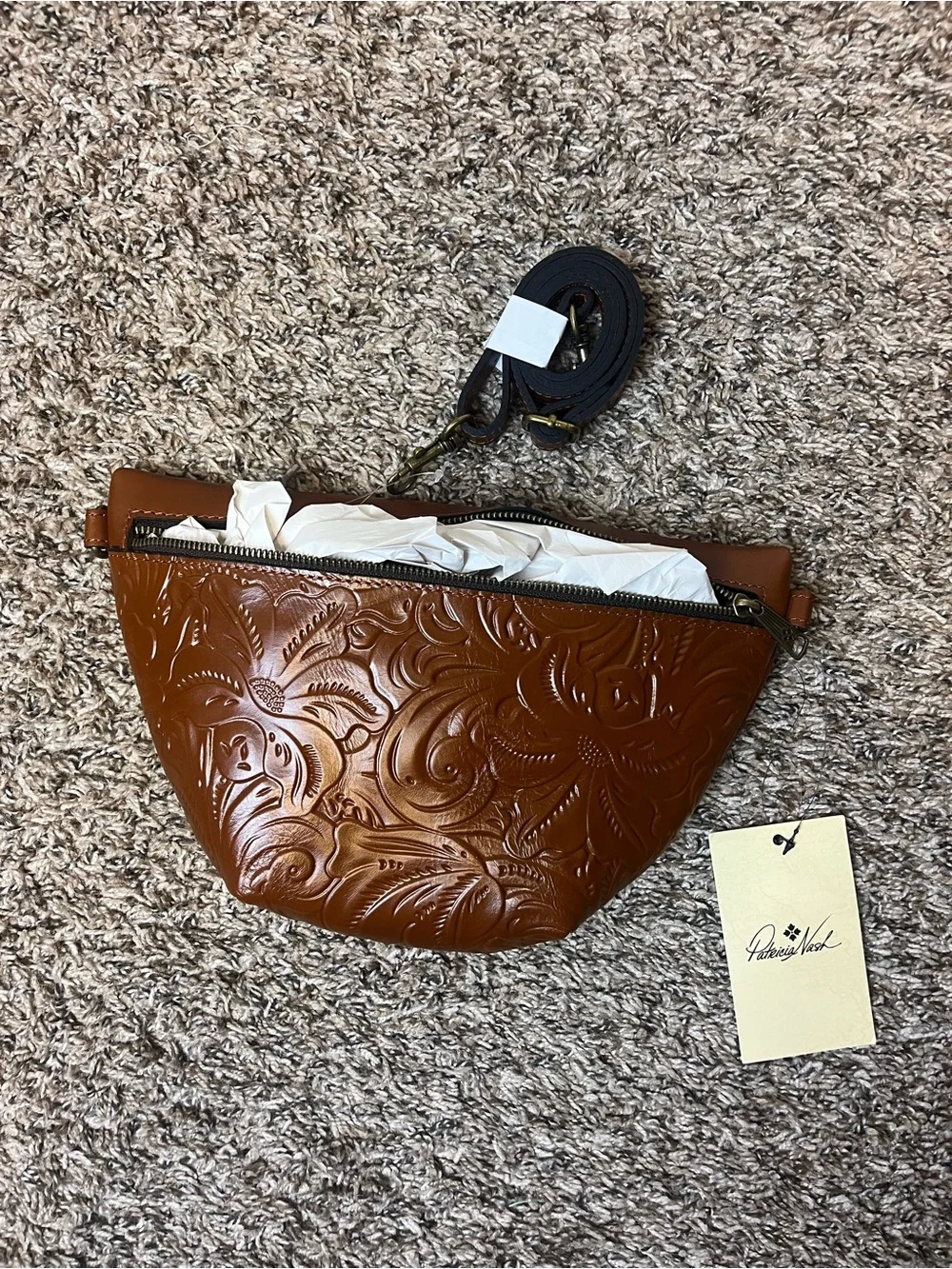 Patricia Nash Tinchi Tooled Leather Bag